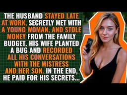 Wife planted a bug in his jacket and recorded all his conversations with the mistress and her son…