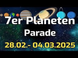 Seltene Planetenparade 🪐 Kosmisches Mega-Event zum Neumond 🌚 Chakra-Zirbeldrüsen-Aktivierung🧘‍♀️