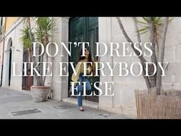 Interesting Alternatives to Wardrobe "Essentials" | Italian Spring Staples