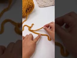 This is how I join 2 strands of chunky yarn!🤭