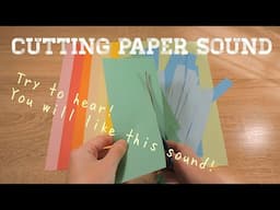 Cutting paper sounds for relaxation sleep meditation work or study ASMR White noise