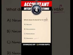 #Accountant #Interview Questions #Accounting Journal Entries #gst #taxation