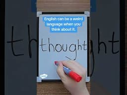 How WEIRD is the English language? #englishwords #confusing