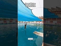 Run & Dive in Deep Water 🏊🏻 #swimming #swimmingtips #howtoswim
