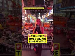 Take a sneak peak at the Times Square ring reveal! 🔥 #shorts
