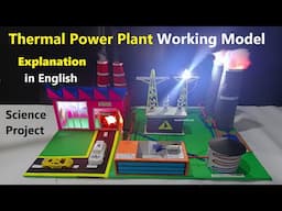 thermal power plant working model explanation in English for science project exhibition | howtofunda