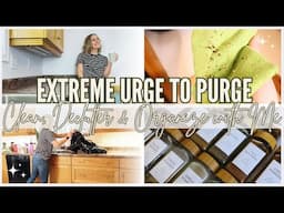 NEW! 2025 URGE TO PURGE: EXTREME Small Kitchen Deep Clean, Declutter & Organize with Me