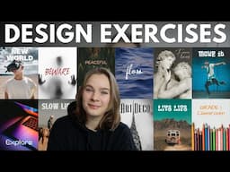 EASY GRAPHIC DESIGN EXERCISES TO BECOME A BETTER GRAPHIC DESIGNER | Best Typography & Font Choices