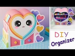 How to Make a 💖 cute Heart-Shaped Desk Organizer