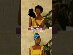 Nefertiti Headwrap Style on Short Afro