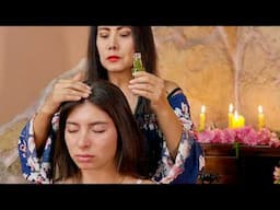 Nelly's ASMR massage & henna art with soft relaxing sounds to help you sleep