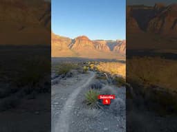 Buttery single track for miles in Red Rock Canyon, Las Vegas #lasvegas #trailrunning #explore