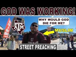 Fruitful Conversations ALL DAY at Texas A&M - Kerrigan Skelly Street Preaching & Witnessing