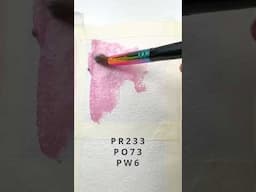 Cherry Blossom Pink – Holbein Granulating Watercolor Swatch & Pigment Breakdown