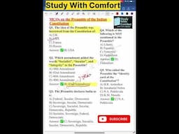 Indian Constitution MCQ #studywithcomfort #indianpolity #upsc