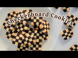 Checkerboard Cookies Made Easy | Vanilla & Chocolate Cookie Recipe