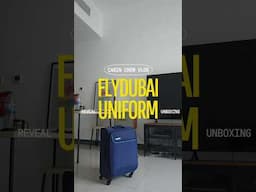 Unboxing my new Flydubai uniform. #short #reels #cabincrew #flightattendant #reelsinstagram #fyp
