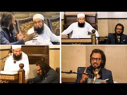 Sahil Adeem with Molana Tariq Jamil at Jamia Al Hasanain