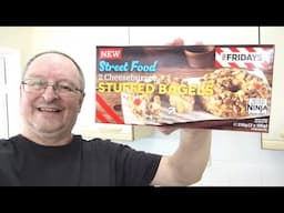 *NEW* TGI Fridays Cheeseburger Stuffed Bagels ~ "Street Food" ~ Food Review