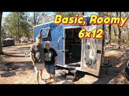 A Basic 6×12 Cargo Trailer Conversion With Versatility In Mind. Their 2nd Build.