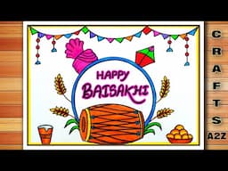 Baisakhi Drawing | Baisakhi Drawing Easy | Baisakhi Festival Drawing | Easy Lohri Festival Drawing