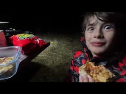 SNOW CAMPING VLOG #302 father and son adventure VLOG rainstorm and the dogs josh james and sonny Jim