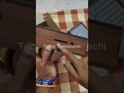 Parcel 📦 வந்துருச்சு 🤑🥳 #trichythamizhachi #trichyyoutuber #shorts #savings #piggybank #woodbox