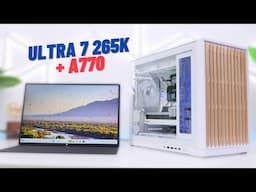First Time Experiencing a White Wood PC Build! INSANE Flash Scale G600 Setup 🔥 | Ultra 7 265K + A770