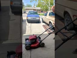 Hit a STUMP #mechanic #mower