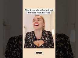 This 5 year old video just got removed from YouTube