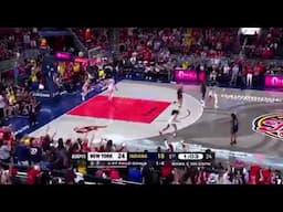 Caitlin Clark three 3s in 38 seconds