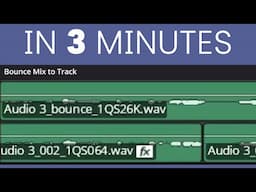 DaVinci Resolve Fairlight Bouncing Audio In 3 Minutes