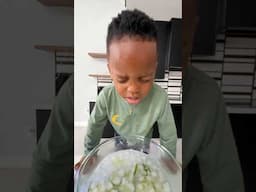 Baby does face plunge! Bro thinks he is Ashton Hall 😅 #faceplunge #morningroutine #ashtonhall