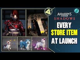 Assassin's Creed Shadows - All Store Items At Launch... Including Puppies (AC Shadows)