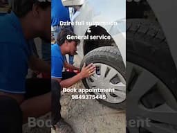 Dzire full suspention and general service  car helth check up