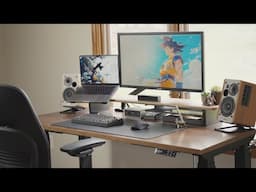 DREAM Office Desk Setup! Featuring FlexiSpot E7 Plus