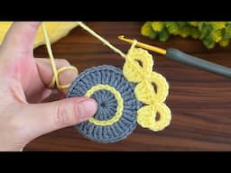 Woww!.. 😇 Very stylish, very easy crochet patterned motif narrative video #crochet