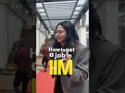 HOW TO GET A JOB IN IIMs? 😲🤯🧳