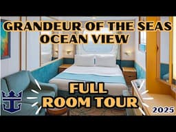Grandeur Of The Seas OCEAN VIEW Room Tour | FULLY Narrated & ALL Details- How's Royal's OLDEST Ship?