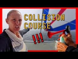 NEAR COLLISION SAILING BLIND in FOG