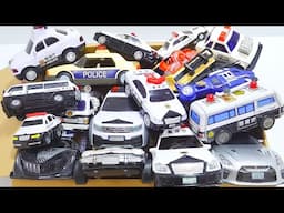 Emergency vehicles "police cars" and helicopters run down the slope with sirens blaring ☆