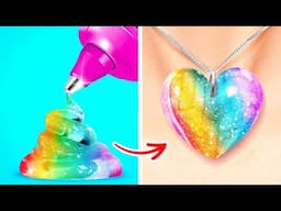 Stunning Epoxy Resin & Glue Gun Hacks ✨ Level Up Your Art Skills By 123 Go Live!