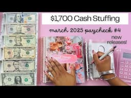 MARCH NO. 4 CASH STUFFING OF 2025 | Paycheck Cash Stuffing | SAVINGS CHALLENGE STUFFING | March #4