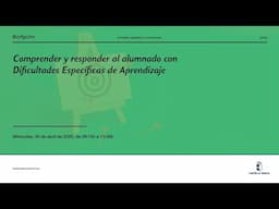 #Jornadas_CRFPCLM: Comprender y responder al alumnado DEA - Sesión, Miércoles, 30 de abril, 2025