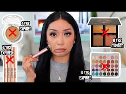 Full Face Using EXPIRED MAKEUP... 😱⚠️
