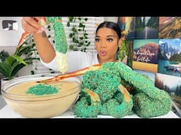 BLUE HEAT TAKIS KING CRAB SEAFOOD BOIL MUKBANG | SEAFOOD | MUKBANG |DESHELLED LOBSTER TAIL|