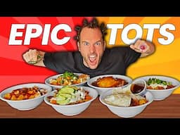Devouring The EPIC Loaded Tater Tots Challenge In Wisconsin!
