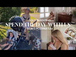 DAY IN THE LIFE with 2 Under 2! solo parenting with a newborn | VLOG