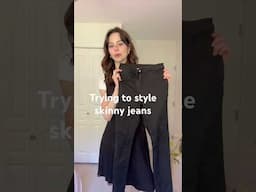 Trying to style black skinny jeans