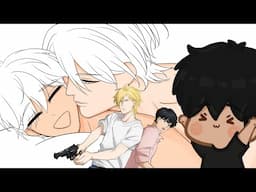 Drawing Banana Fish fanart for my Patreon sticker club
